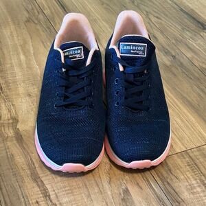 Lamincoa Air Sport Sneakers Women's Navy Pink Walking Running‎ Shoes Size 6-6.5